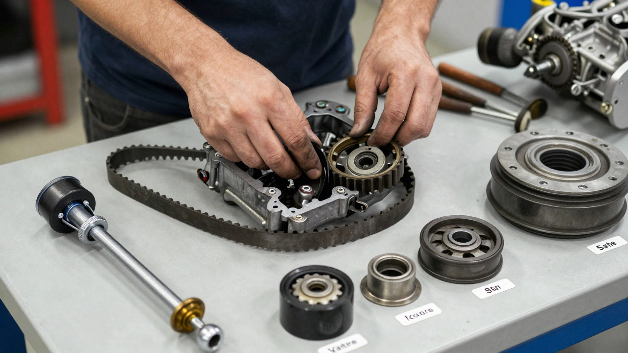 Что еще заменить при замене ремня ГРМ: полный список деталей