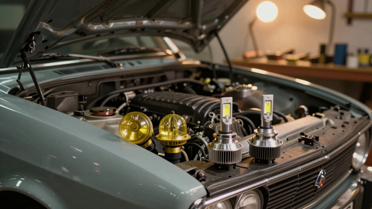 Светодиодные фары на старую машину: Можно ли установить и что важно знать
